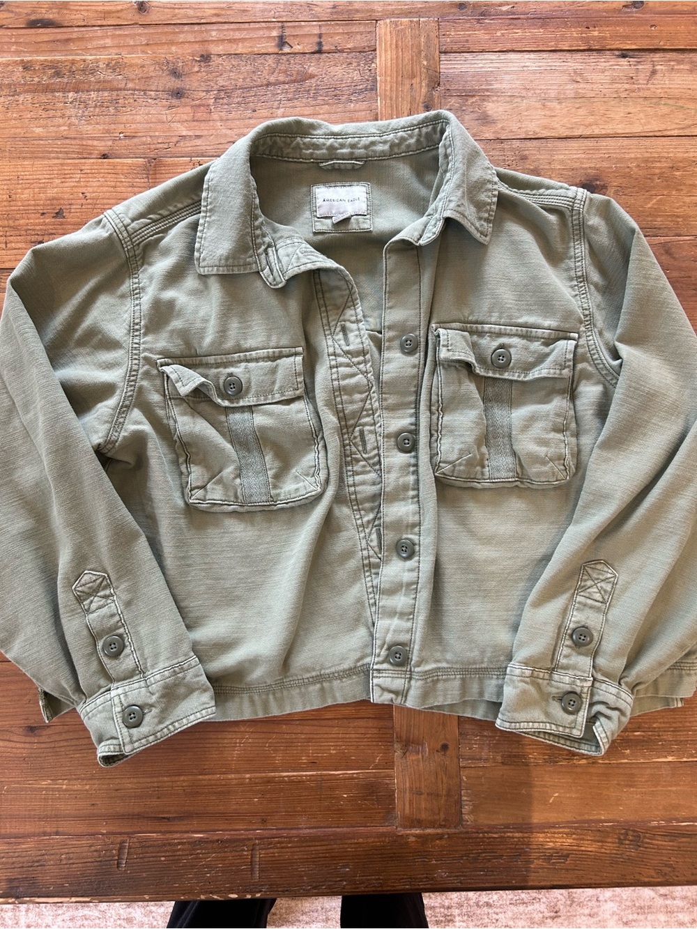 American Eagle Outfitters Utility Jacket in Olive